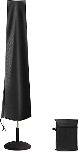 Erato Housse de Parasol Droit, Couverture de Paraso, Étanche Anti-UV 420D Housses pour Parasols de Jardin avec Fermeture à Glissière et Sac de Rangement pour Parasol Deporte 3m