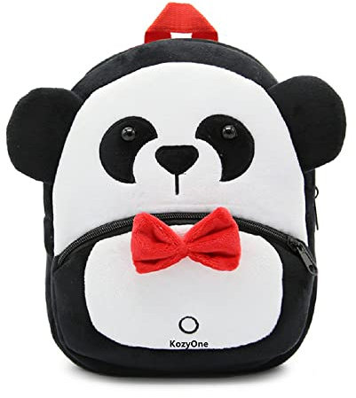 Cartoon-Tier-Rucksack, niedliche Kleinkindtasche, niedliche Schultaschen für 3–6 Jahre Kinder, Geschenk für Kindergarten, Schwarzpanda