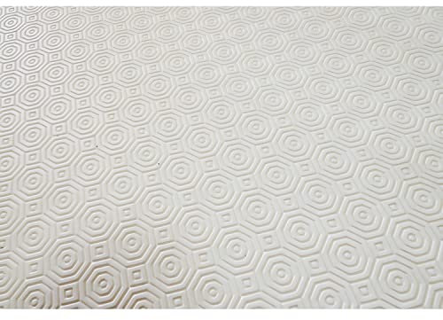 Soleil d'Ocre unter Nappe Tuch gewachsen, Polychlorid von Vinyl, Weiß, 140 x 240 cm