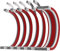 AsiaHorse Aktualisierung 16AWG Sleeved Cable Kit für PC/GPU/CPU, PSU Kabelverlängerung, PC Netzteil Extensions Kabel mit Kabelkämmen,24PIN/(6+2) PIN/(4+4) PIN Kabelmanagment, 30CM, Rot+Grau+Weiß