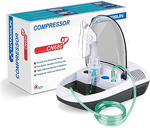 Hangsun Compact Nebuliser Machine with Kits for Kids Adults Home Use