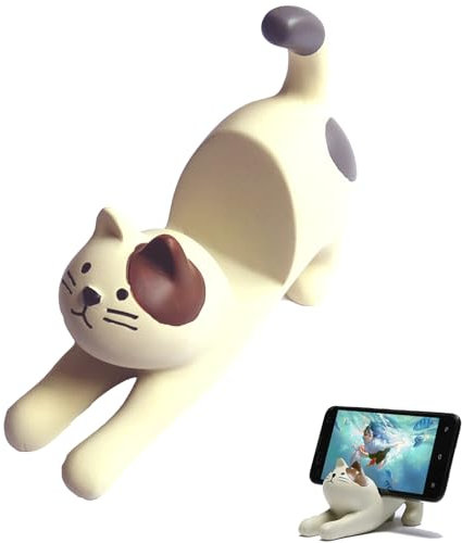 Katzen Handy Ständer, Handys Halterungen Ständer, Telefonhalter für Katzen, Sehr Niedlicher Handyständer, Mit Dem Sie Sich Auf das Probieren von Essen Konzentrieren Können(Katzen)