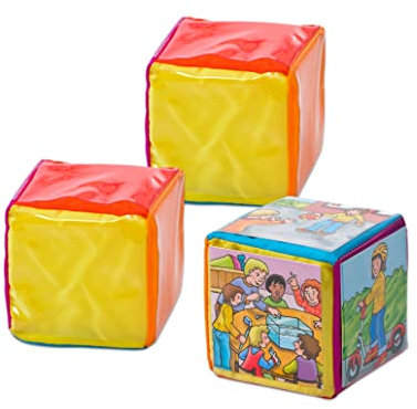 Betzold - Blanko-Würfel mit Einstecktaschen Pocket Cube Bewegungswürfel Lernwürfel