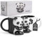 MIAMIO - Taza de panda de cerámica 400 ml 3D Taza de animales para los amantes del café y el té linda taza de panda de regalo para el cumpleaños/Navidad como obsequio para mujeres y hombres