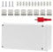 IP65 Wasserdichter Aufputz-Abzweigkasten,Wasserdichte ABS-Abzweigdos,Verdrahtungsklemme,M24 wasserdichte Kabelverschraubungen,Dichtungsgehäuse,Externer Elektroanschlusskasten, weiß (20 * 10 * 7cm)