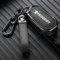 VOLBOZ Coque de Clé de Voiture pour Peugeot 308 207 301 408 508 3008 2008, Étui de Protection pour Clé de Voiture, Housse pour Clé De Voiture, Porte-ClÉS de Voiture Portable Accessoires,A Black2