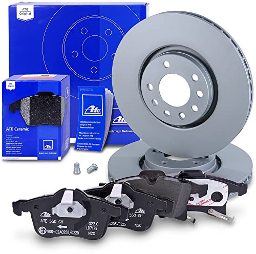 ATE Bremsenset Vorderachse inkl. Bremsscheiben vorne Ø 308 mm belüftet und Ceramic Bremsbeläge vorne Kompatibel mit OPEL ADAM (M13), ASTRA H (A04, L70), CORSA D + E, MERIVA A + B, ZAFIRA A + B