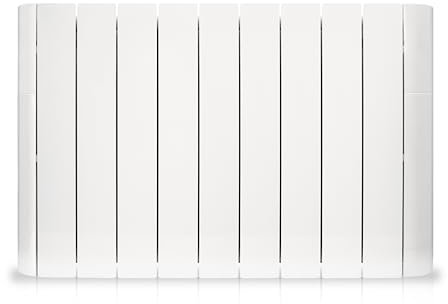 HJM Emisor Térmico de Fluido Bajo Consumo LAGAN 1500, Programación 24/7, Funciones Ahorro, Turbo Programable, 1500W, Blanco