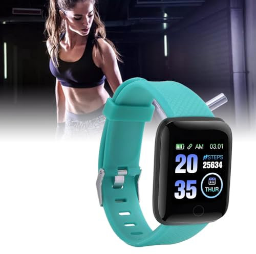 Smart Watch (Promemoria chiamate/messaggi), 116 Plus Smartwatch da 1,3 Pollici per Uomo e Donna, Smartwatch Sportivo Impermeabile, con Notifiche Intelligenti, Conteggio Passi