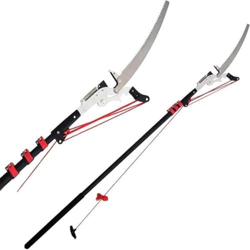 Extendable Telescopic Pruning Scissors, Ratchet Pulley, Pole Pruner, Hand Shears, Long Reach, Large Tree Size, Extendable Branch Cutting Tool ( Size: 7.2m/24ft