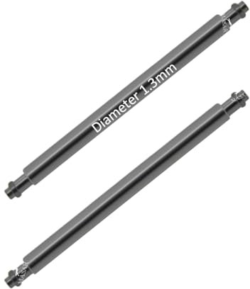 masar Durchmesser 1,0 mm bis 1,3 mm Premium Edelstahl 316L – speziell – Federstege (sehr fein) für Uhrenarmbänder von 6 bis 24 mm – 2 Stück, 113 Watt, 7mm