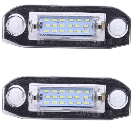 HouYeen 2X LED Number Liscence Plate Bulb Lights Left and Right for Vol-vo C70 S40 S60 mk2 S80 V50 V60 V70 XC60 XC70 XC90 mk1 V70 mk3