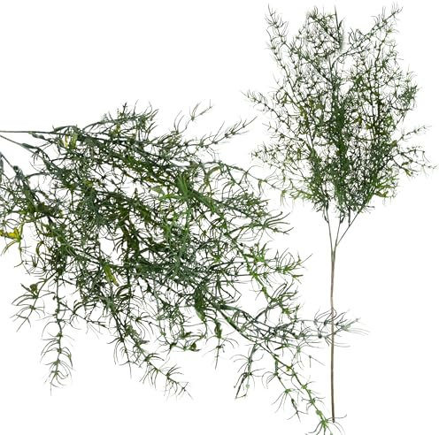 DEKORATIVEN Zweig SPARGEL KÜNSTLICHE Blumen DEKORATIVEN Strauss ZUBEHÖR Grab, Künstliche Kunstpflanze Künstliche Pflanzenzweig für Innengarten Veranda Parterre Tischdekoration Blumenarrangements