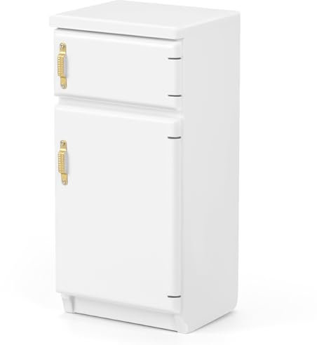Miniatur Kühlschrank Puppenhaus Küche Puppenküche Zubehör Kühlschrank Spielzeug Miniatur Küche Kinder Kühlschrank Miniatur Zubehör Weiß