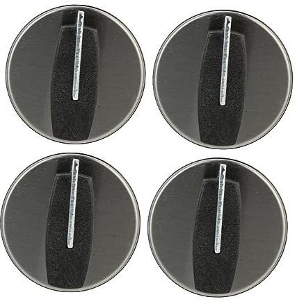 jojofuny Gas Stove Knob Replacement 4 Pack of Coating Knobs for Electric Hobs Easy to Use