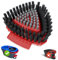 Upgraded Spin Mop Replace Scrub Brush Only Compatible with Vileda Rinseclean/H2PrO System, More Layers of Bristles Great for Kitchen, Deck, Bathroom (Small，NOT for vileda others system)