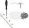APOMOONS 100 attacchi porta striscia LED, clip striscia luminosa trasparente, clip fissaggio LED, clip porta accessori striscia LED, clip striscia LED per catenelle da 10 mm