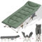GHBXJX Klappbar Feldbett Faltbar Campingbett, Camping mit Auflage und Seitentasche,190x68x36cm Klappbett Gästebett,Gästebett klappbar bis 150kg für Reisen Garten Balkon,Green
