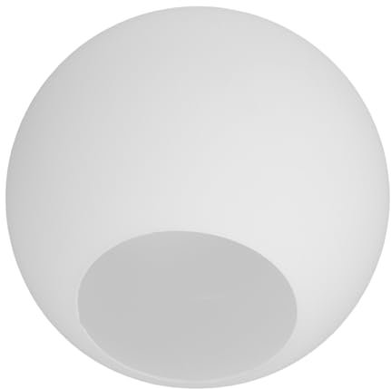 BAZEITFLOW Glaskugelschirm Ersatzglas Milchweiß Satinierte Kugelleuchte Lampenschirm 130mm Ø Pendelleuchte Wohnzimmer Balkon