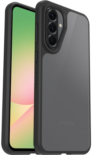 OtterBox React Hülle für Samsung Galaxy A56 5G, Transparent/Schwarz | Stoßfest, sturzsicher, ultraschlank, Schützende Hülle, Getestet nach Militärstandard