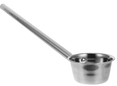 iplusmile Pala de agua extendida cucharón de agua de acero inoxidable cucharón de agua para baño cucharón largo pala de agua de lavado cuchara de agua cazo Silver