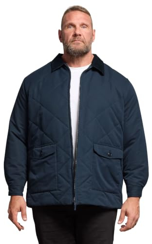 BadRhino Big & Tall Blue Quilted Jacket - Men's - Plus Size Curve