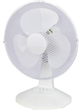 wonderlamp - Ventilador de sobremesa Nivo, 3 velocidades, 35W, Cabezal oscilante, Ventilador de mesa para Oficinas, escritorios, espacios pequeños