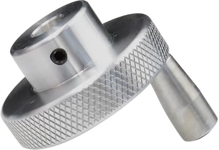 Aluminum alloy hand wheel, machine tool, crank handle, self-mounting lathe, rotary top wire, fixed light hole, machine accessori(10MM,D40MM)