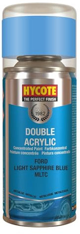 Hycote Double Acrylic Aerosol Car Spray Paint, Ford - Light Sapphire Blue, 150 ml