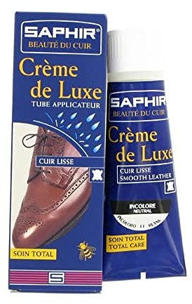 Saphir Crème de Luxe avec Applicateur pour Chaussures, Bordeaux 08, 75