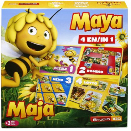 Studio 100 - MEMA00000120 - Die Biene Maja : 4-in-1 Spielebox