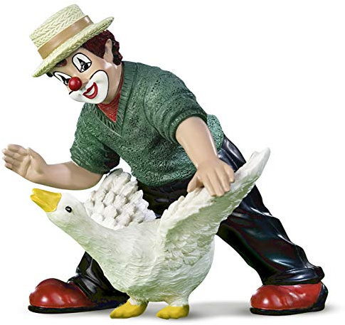 Gildeclown Deko Figur Clown Hans im Glück - Smmlerstück handbemalt - Höhe 10 cm - Mehrfarbig Dekoration Wohnzimmer Vitrine - Geschenk Geburtstagsgeschenk