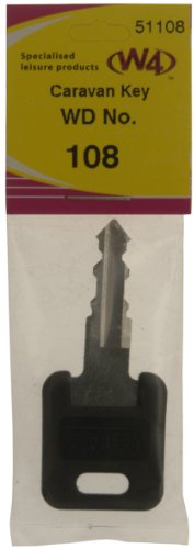 W4 WD Replacement Caravan Key No108 - Black