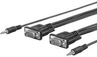 VivoLink provgamcs4.6 4.6 m VGA (D-Sub) + 3.5 mm VGA (D-Sub) + 3.5 mm BLACK CABLE VGA – VGA Cables (VGA (D-Sub) + 3.5 mm; VGA (D-Sub) + 3.5 mm, Male, Male, Right, Right)