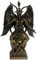 Baphomet Figur - bronziert groß