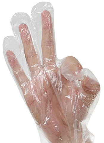 Einmalhandschuhe aus Kunststoff PE-Handschuhe-Lebensmittelqualität (100)