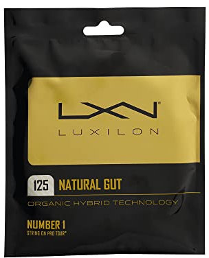 Wilson Unisex-Adult LUXILON Natural GUT Tennissaiten, Clear, 125