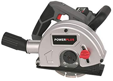 Powerplus Rainureuse Murale POWE80050 - Rainureuse à Maçonnerie pour Murs, Sols et Plafonds - Fraise à Rainurer avec Capacité de Coupe jusqu'à 45 mm et Poignée Ergonomique
