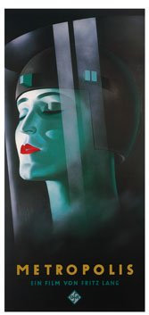 Werner Graul - Metropolis Poster / Kunstdruck (88 x 190)