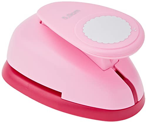 efco Stanzer XL, Kreis gezahnt 2 Inch Motivstanzer, Kern: Metall, pink, 12,5 x 8 x 7 cm