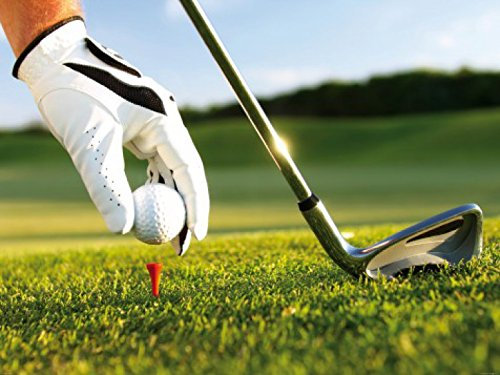 1art1 Golf Der Perfekte Schwung In Den Tag, 2-Teilig Fototapete Poster-Tapete 240x180 cm