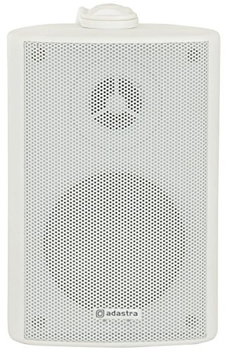 PAIR 3 100V/8OHM 60W WHITE BACKGROUND SPEAKER WALL MOUNT BOOKSHELF CORNER MOUNT