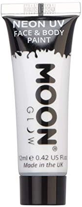 Moon Glow Vernice UV neon per viso e corpo, Bianco, 12 ml (confezione da 1)