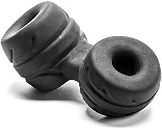 Perfect Fit SilaSkin Cock and Ball Ring Male Sex Toy (Love Rings), 14.5 cm, Black