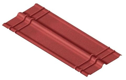 Onduline - Firsthaube für Serie Duro-S/Classic und Base Platte - Bitumenwellplatten Rot – Dachmaterial Abdeckung wetterfest – Firstelement für Dachabschlüsse bei Nebengebäuden - 4er Set 100x90x18cm