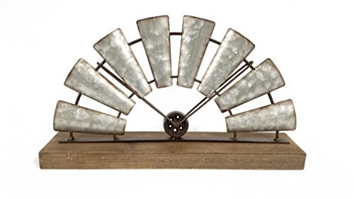 Everydecor Verzinktem Hälfte Windmühle Decor