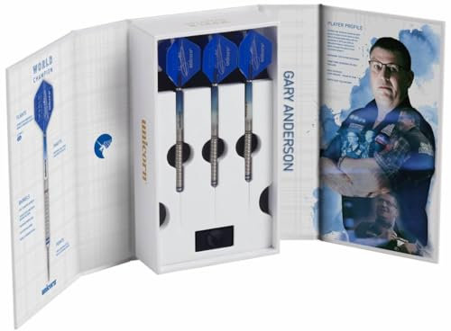 Unicorn 2019 Edition-Gary Anderson World Champion 90 Percent Wolfram-Dart, blau, 25 g