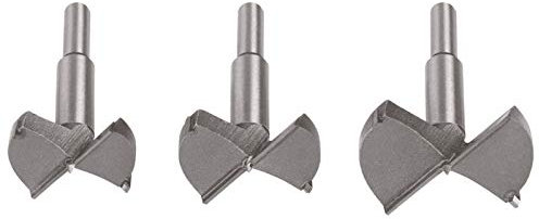 Flintronic® Brocas Forstner, 3PCS (45mm 50mm 60mm) Brocas Set de Acero al Tungsteno Titanium Recubierto, Fresadora Herramienta para Perforadora, Corte Agujero en Carpintería para Madera