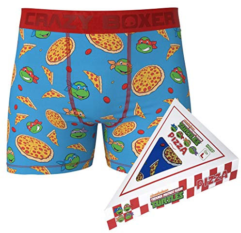 Teenage Mutant Ninja Turtle Boxershorts in Pizzabox, Mehrfarbig, S
