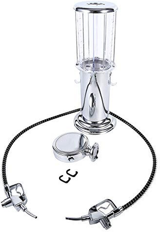 Qiter Doppia Pistola Pompa di Benzina Distributore di Liquore Soda Bevanda Versatore Vino 900 ml Multicolore